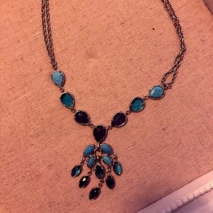 Blue and Silver Kendra Scott Necklace